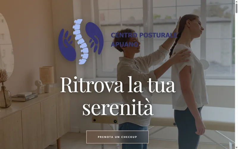 Sito realizzato per Centro Posturale Apuano
